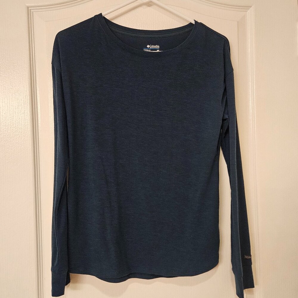 Columbia Long Sleeve Tee Size Small Forest Green
